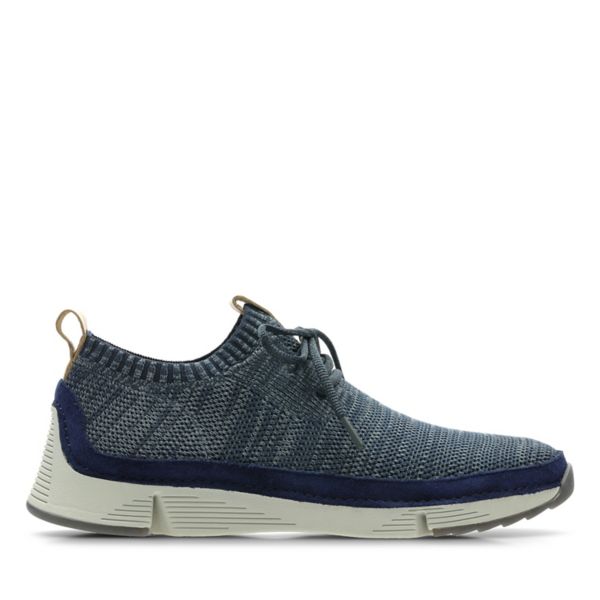 Clarks Mens Tri Native Trainers Navy | CA-2194670